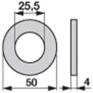 Distanzscheibe zu Mulcher Innendurchmesser 25,5 mm